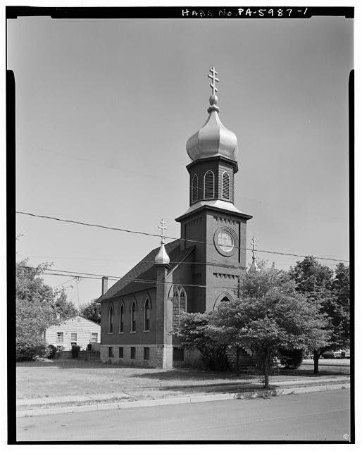 General view of church looking south. Building constructed by east european immigrants om 1915-16. - saints peter & paul orthodox church