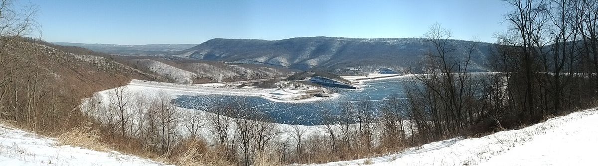 Raystown Lake from Ridenour Overlook, 2014.