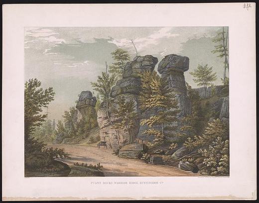 Pulpit Rocks, Warrior Ridge, Huntingdon Co