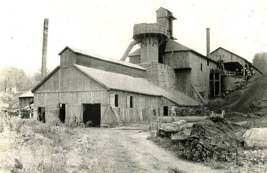 A Greenwood Furnace stack, which Myer Souders labels Stack No. 2