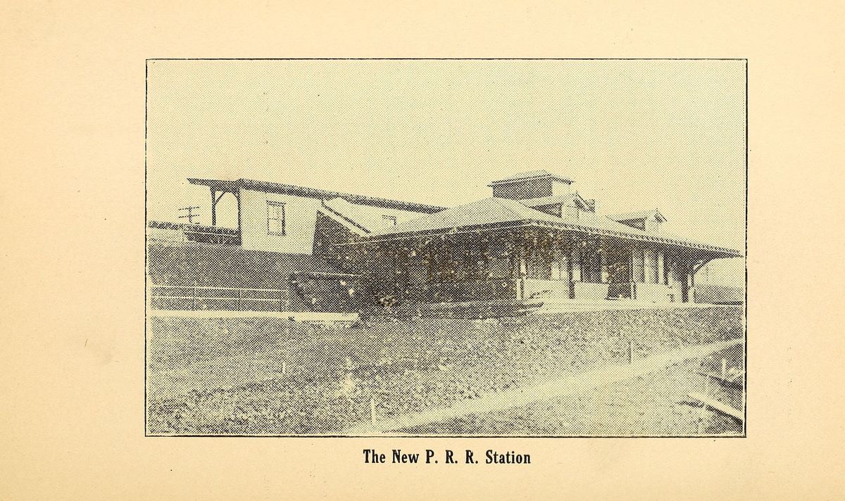 “The New P. R. R. Station”, as Charles Welch's history of Mount Union captioned it in 1909.