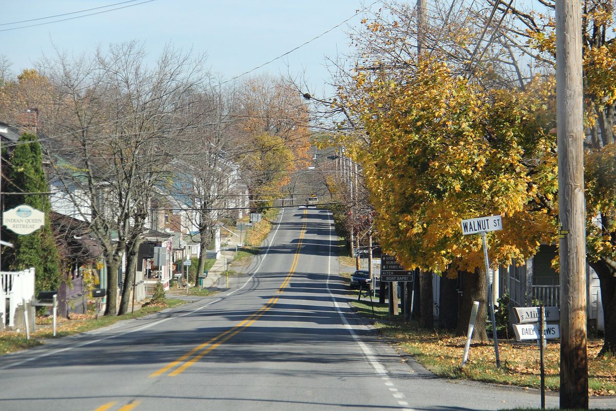 The Raystown Lake country in late fall, photographed 8 November 2014 in Marklesburg borough