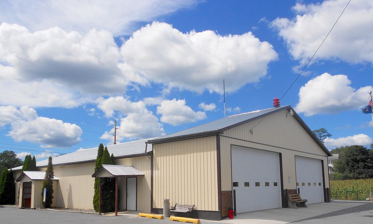 Stone Creek Valley Volunteer Fire Department Station 19 on Route 26 in Huntingdon County, Pennsylvania